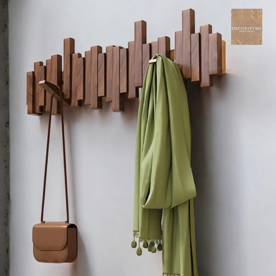 Modern Wooden Wall Coat Rack