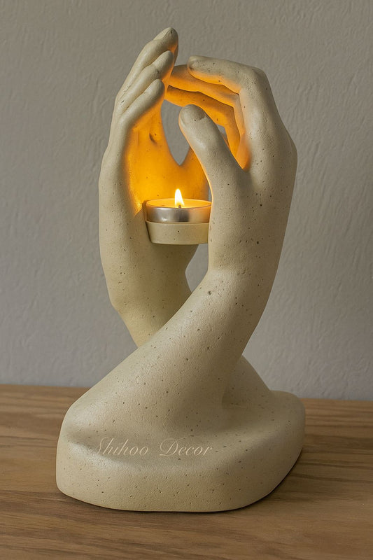 Elegant Hands Candle Holder